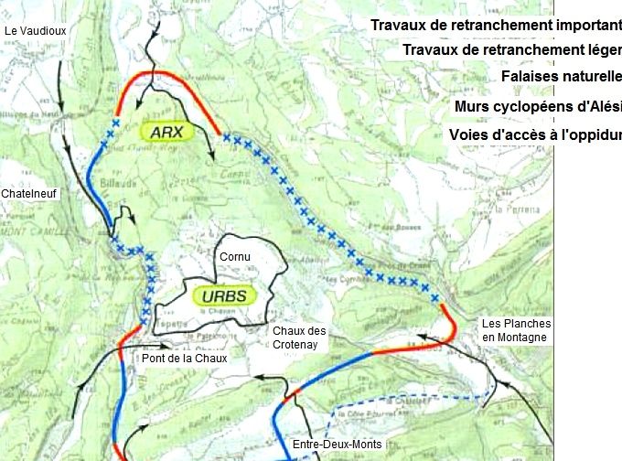 Contrevallation de l'oppidum