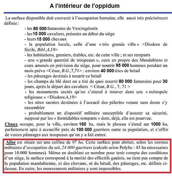 Contenu de l'oppidum
